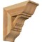 Ekena Millwork Balboa Traditional Rough Sawn Bracket w/ Offset Brace, Western Red Cedar, 8"W x 18"D x 18"H BKT0806X18X18BOA01RWR - alternate 1